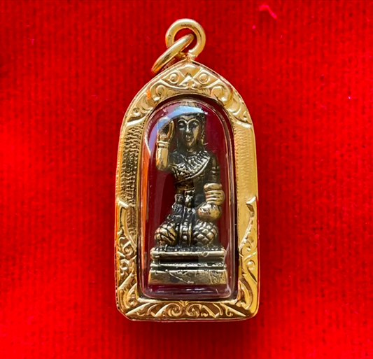 Thai Amulet Pendant NANG KWAK Millionaire Wealth Talisman Lucky Powerful Fetish