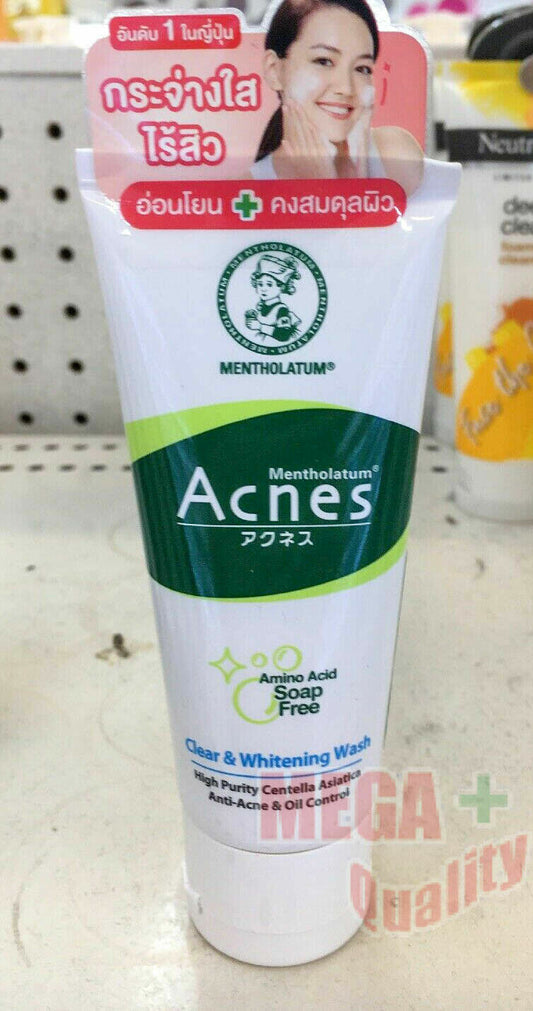 MENTHOLATUM ACNES MEDICATED CLEAR AND WHITENING FACE WASH OIL CONTROL 100 g.