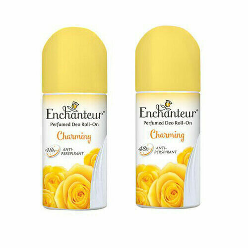 2X Enchanteur Roll On Deo Body Deodorant Charming 50ml.