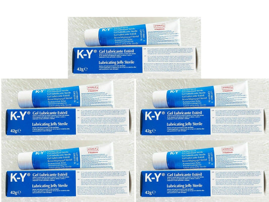 5 x K-Y JELLY Water Based Lubricant Johnson Personal Lube Condom Gel 42g