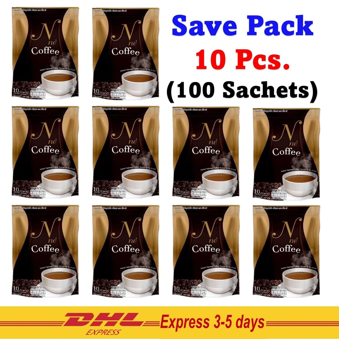 10 X N Ne Coffee Instant Espresso Coffee burns fat Sugar-free Weight Control