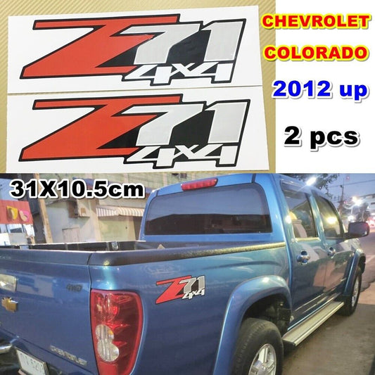 S6 STICKER DECAL Z71 4x4 SIDE BODY REAR LOGO FOR CHEVROLET HOLDEN COLORADO 2 PCS