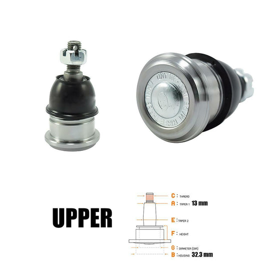 2 PCs Upper Ball Joint For Honda ACCORD 1985 1986 1987 88-1989 CA DX LX Sedan