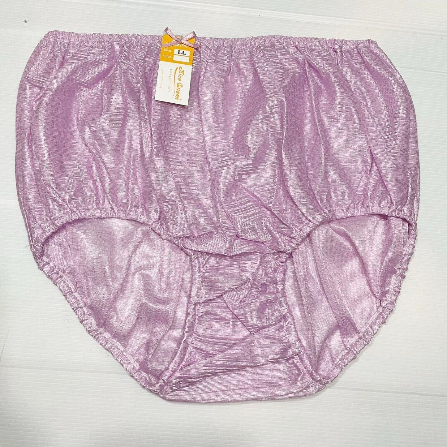 x6 Vintage Nylon Silky Panties Women Knickers Hi Briefs Sissy Underwear Size LL