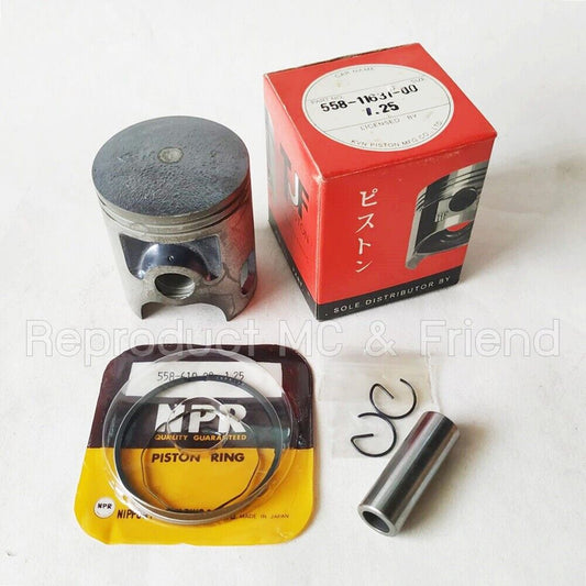 Piston + Ring + Pin OS 1.25 Dia:53.25mm Fits Yamaha DT100 '76-'80 MX100 '79-'83