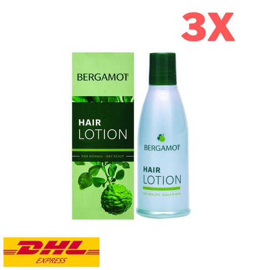 3x Hair Lotion Anti Scalp Dandruff Bergamot Prevents Hair Loss Extra Treatment