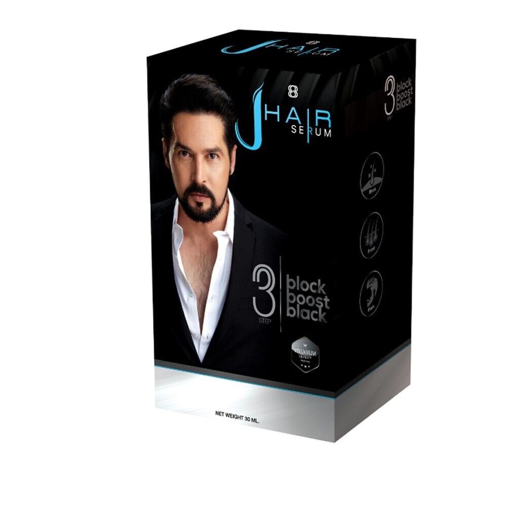 J Hair Serum Gel for Hair Growth Beard Mustache Facial Hair Boost Treatment 30ml