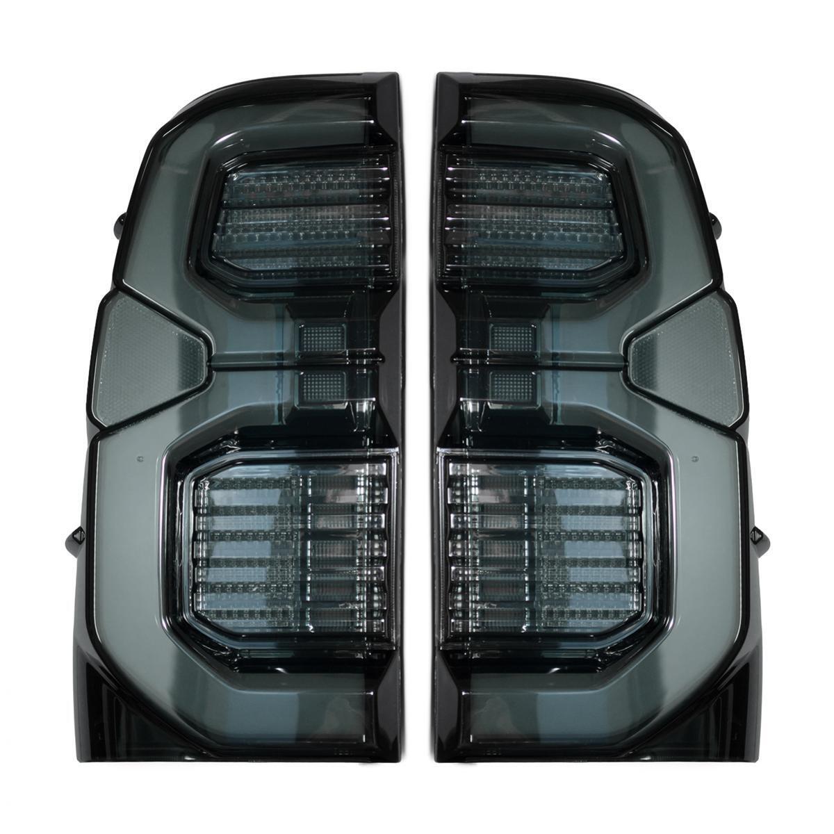 Tail Lamp Rear Light LED Smoke Lens GR Pair For Toyota Hilux SR Pickup 2015-2023