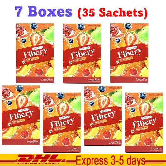 7 Boxes AUTHENTIC Strawberry Primaya Fibery Detox Cleanse Slimming 35 Sachets