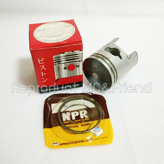 Piston + Rings Set OS 0.50 (Diameter 50.50mm) : Fits Suzuki A100 AS100 AC100