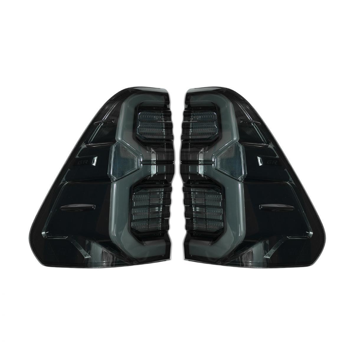 Tail Lamp Rear Light LED Smoke Lens GR Pair For Toyota Hilux SR Pickup 2015-2023