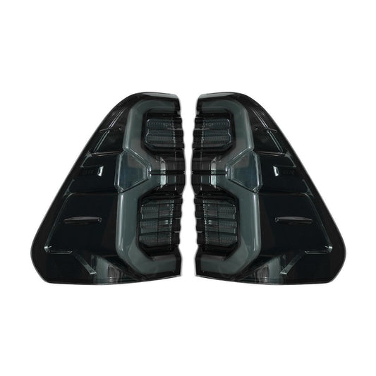 Tail Lamp Rear Light LED Smoke Lens GR Pair For Toyota Hilux SR Pickup 2015-2023