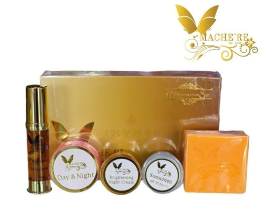 Mache're Gold Whitening Cream Perfect Set Bright Smooth Skin Face Care