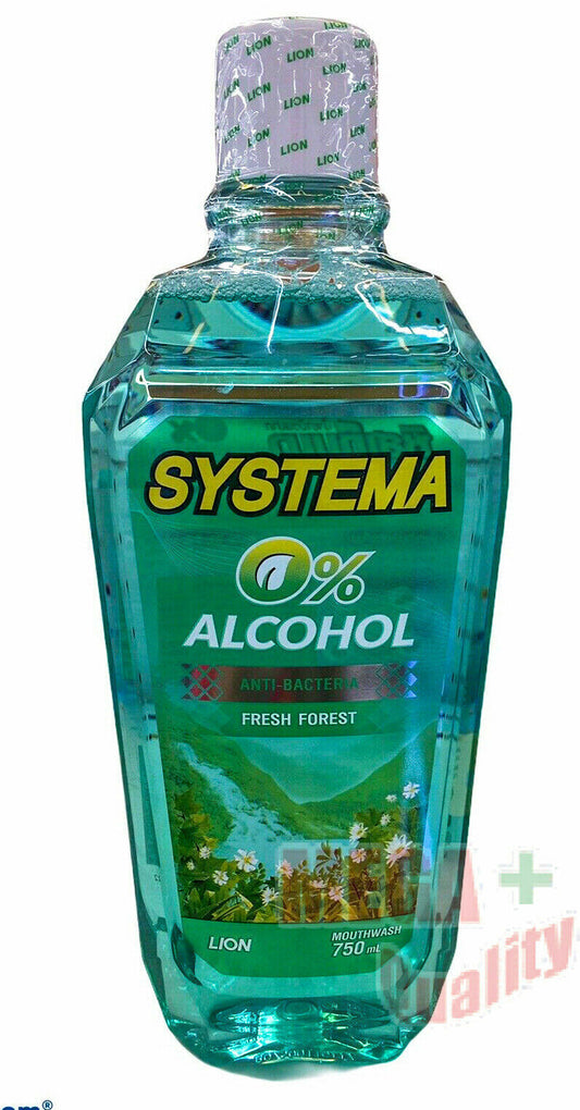 750ml Systema Fresh forest Antiseptic Mouthwash Kills Germs no alcohol