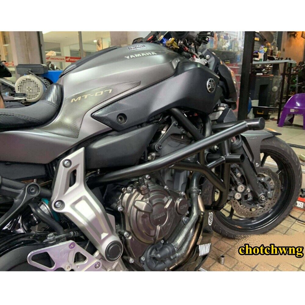 Yamaha MT07 / FZ07 Crash cage Black Motorcycle Motors Pro Subcage Stunt Part