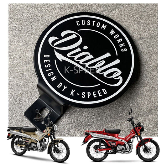 Diablo Logo Horn Cover Aluminum Emblem Fits Honda CT125 TRAIL HUNTER 2020 - 2023
