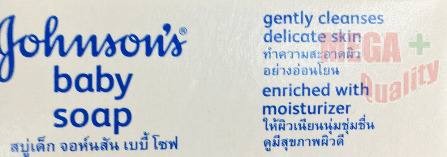 4 x Johnson Baby Soap Bar Soft Healthy Gentle Cleanses Safe Hypoallergenic 75 g.