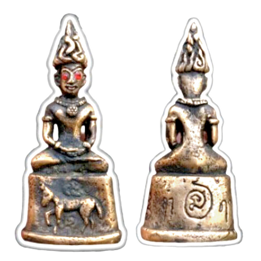 Phra Ngang Amulet Adam Red Eyes Great Love Charm Attraction Talisman Very Rare