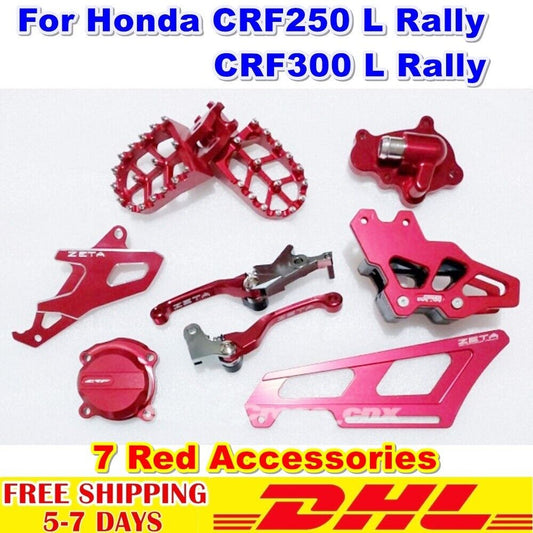 Red Accessories CNC Kit For Honda CRF 250 300 L Rally Aluminum Motorcycle Guard