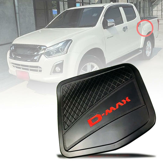 Black Cover Fuel Tank Cap Red Screen Fit Isuzu D-max Dmax Pickup 4WD 2012-2018