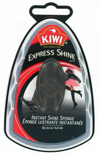 Kiwi Express Shine Wax Shoe Polish Instant With Sponge Black