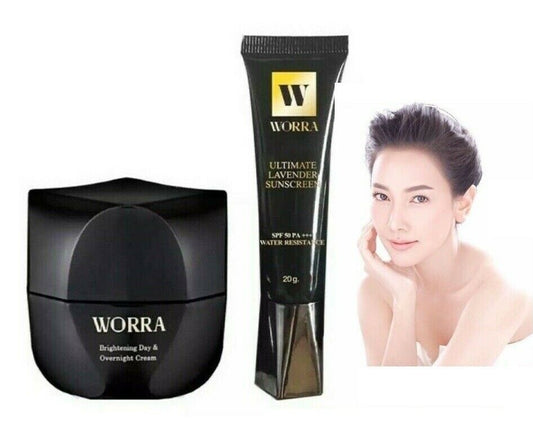 WORRA 2 in 1 Day & Night Cream Sunscreen SPF50 PA+++ Renew Skin Bright Youthful