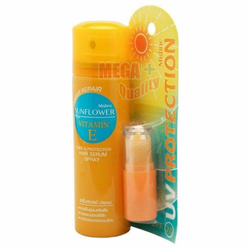 Mistine Sunflower Plus Vitamin E Care and Protection Hair Serum Spray 50ml.