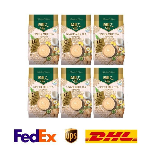 6x MUZ Ginger Milk Tea Instant Drink delicious Beverage low calorie Halal