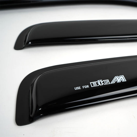 Wind Deflector Weather Guard Black For Nissan Navara Big-M D21 Pickup 1989-97