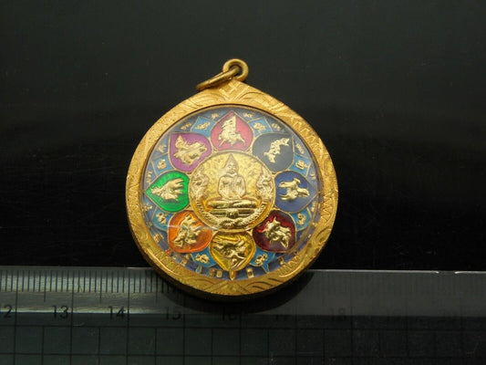 Rare Gold JATUKAM RAMADHEP JATUKHAM RAMMATHEP THAI PENDANT MIRACLE LUCKY AMULET