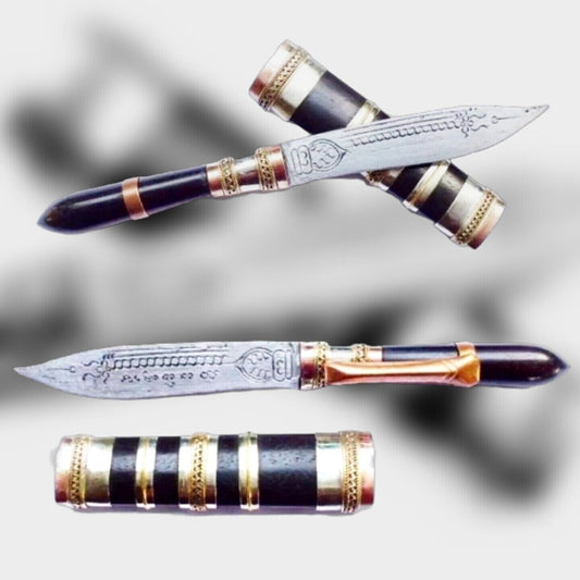 Talisman Pen Knife Mini Sward Meed Mor LP.Drem Thai Amulet Holy Magical Power