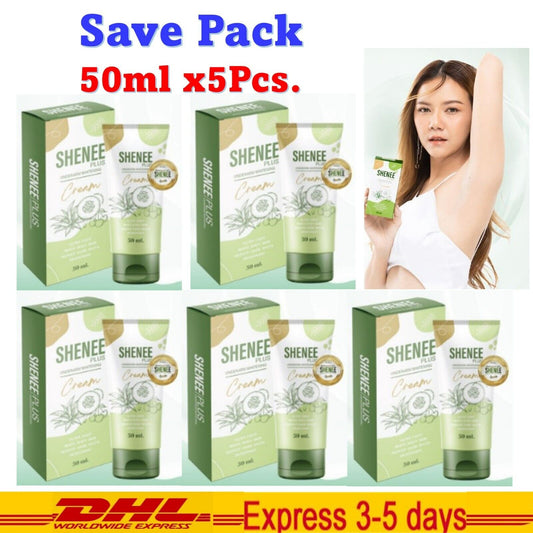 5x 50ml SHENEE Armpit Clear Smooth Aura Soft Underarm Body Legs Knees Skin DHL