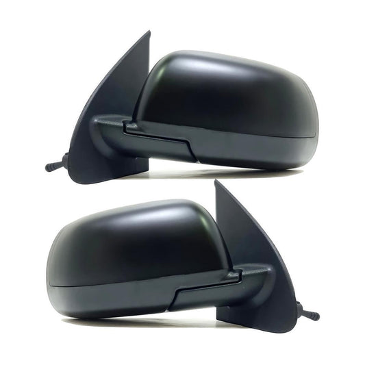 Pair Side Wing Door Mirror Manual Black Fit Nissan March Micra K13 2011-2018