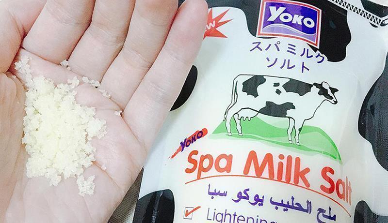 10x50g. YOKO SCRUB SPA MILK SALT, WHITENING, REMOVES DIRT DEPOSIT and DEAD CELLS