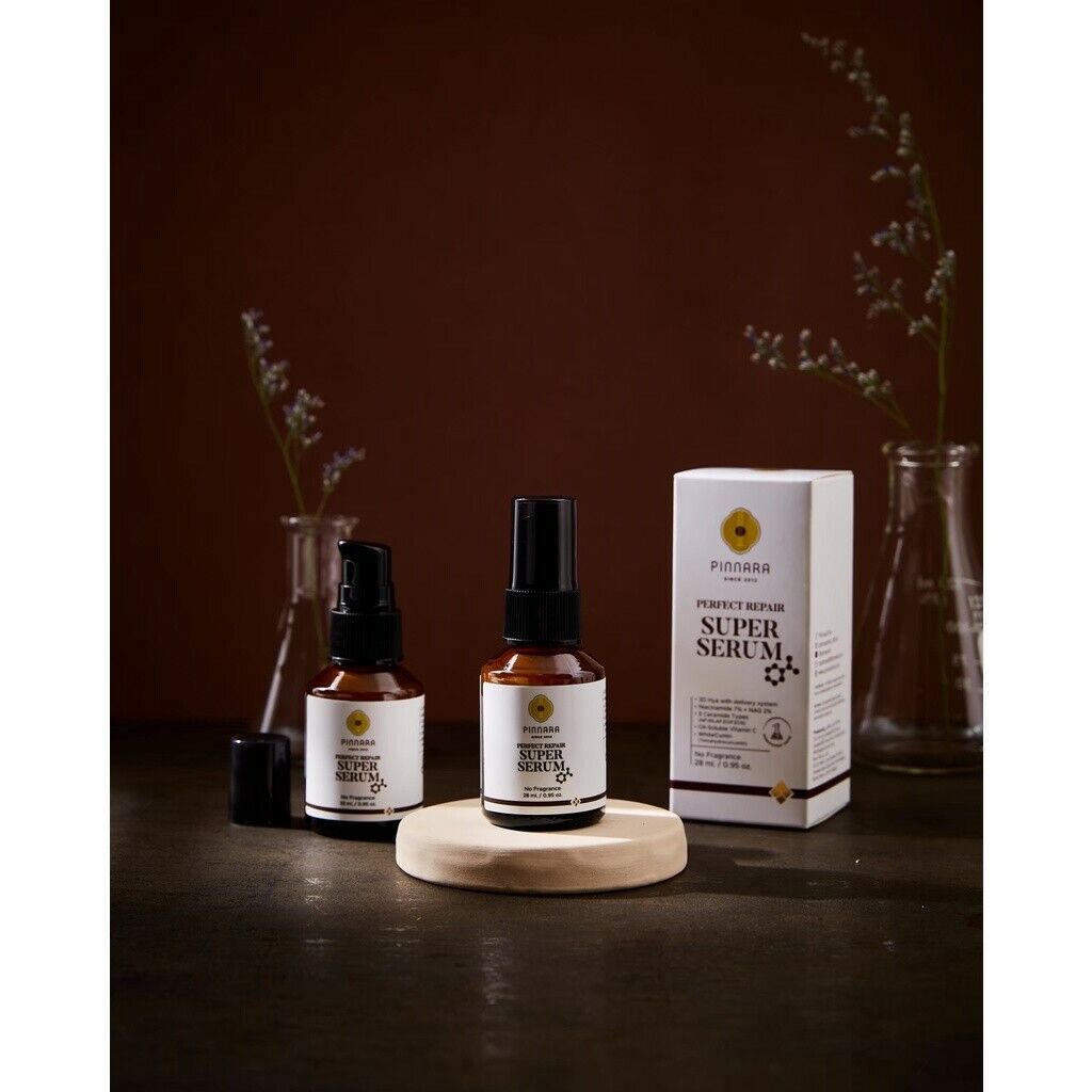 4x Pinnara Super Serum Perfect Repair Bright Skin Reduce Blemishes Dark 0.95oz