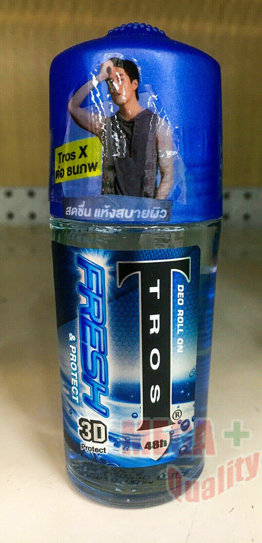 TROS Deo Roll On FRESH and 3D Protect 48h Deodorant Antiperspirant 45ml.