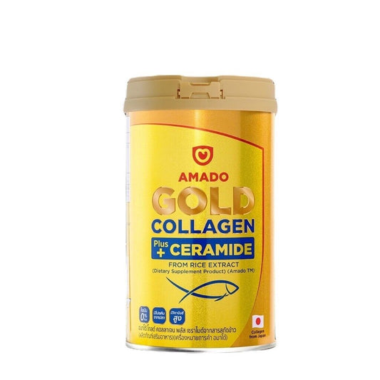 Amado Gold Collagen Plus Ceramide Rice Extract Powder Drink Vitamin C Fish 150 g