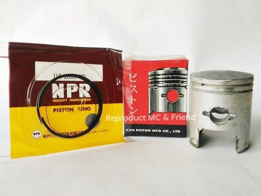 Piston & Ring Set Size STD. (Diameter 50mm.) Fits Suzuki A100 AS100 AC100