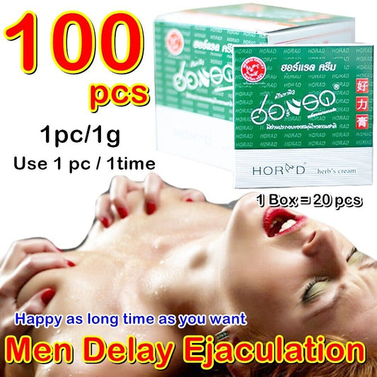 S5 Sex Cream Men External Anti Premature De lay Ejaculation Prolong 100 Sachets