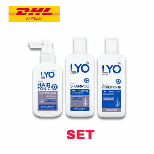 LYO Hair Tonic+ Shampoo+ Conditioner Growth Fast Anti-Hair Loss, Beard [SET]