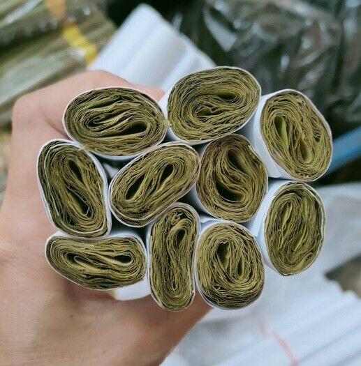 10 Roll Dry Banana Leaves Natural Cigarette Paper Rolling Tobacco Thai Vintage