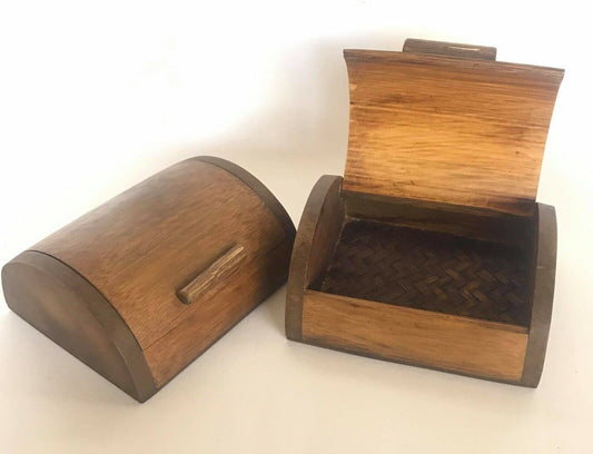Wooden Bamboo Box Craft Handmade Thai Multi Gift Storage Case Accessories