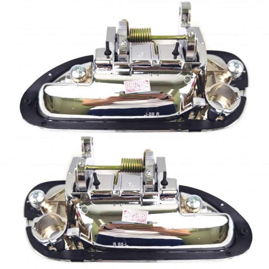 LR Front Exterior Outer Door handle Chrome For Honda Accord Sedan 1998-2002