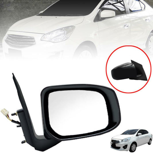 Side Mirror Black RH Right For Mitsubishi Mirage Attrage G4 Sedan 2013-2016
