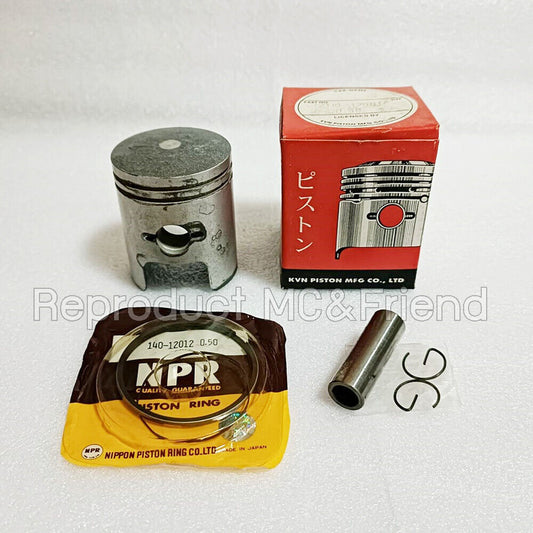 Piston + Rings + Pin Set OS 0.50 (Dia 50.50mm) : Fits Suzuki A100 AS100 AC100