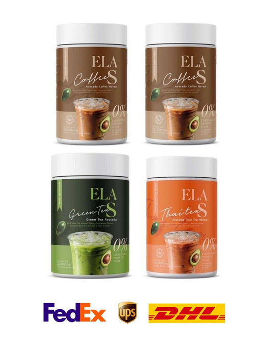 4x ELA S Instant Coffee Thai Tea Green Tea Drink Weight Management 0% sugar Slim
