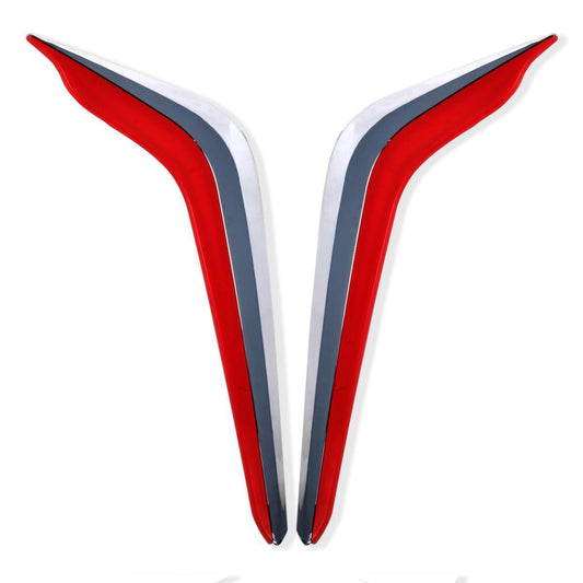 Red Chrome Trim Rear Tailgate Cover Balde For 2020-2022 Isuzu Dmax D-max RG Ute
