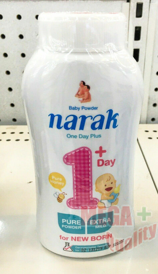 Narak Baby Powder 1 Day+ Pure Honey Pure Powder Extra Mild for New Born 150 g