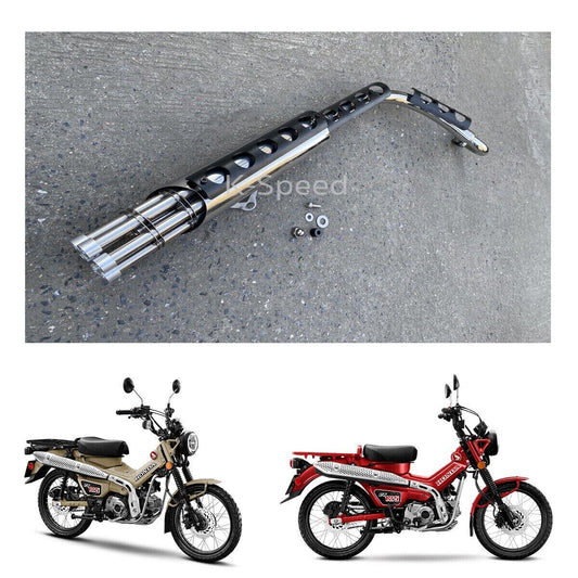 Stainless System Exhaust Racer Pipe Muffler For Honda CT125 125cc 2020 - 2023