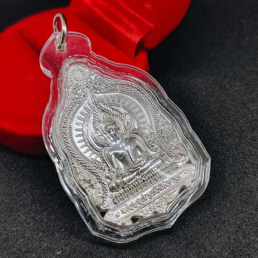 Phra Buddha Chinnarat Wessuwan God Pendant Waterproof LP Pat Thai Amulet